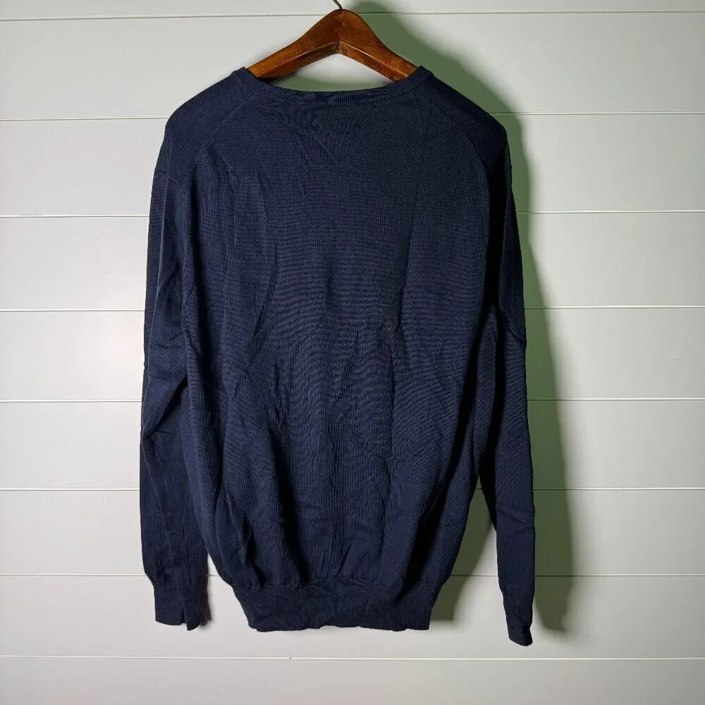 Polo Ralph Lauren Pima Cotton V Neck Sweater Men’s Sz LARGE